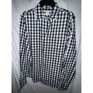 Kennedy Denim Co. Men's Black & White Check Plaid Flannel Shirt, Size L, NWT